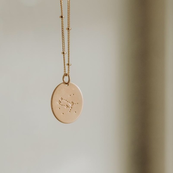 Gemini Bohemian Zodiac Astrology Charm Necklace - Picture 12 of 14